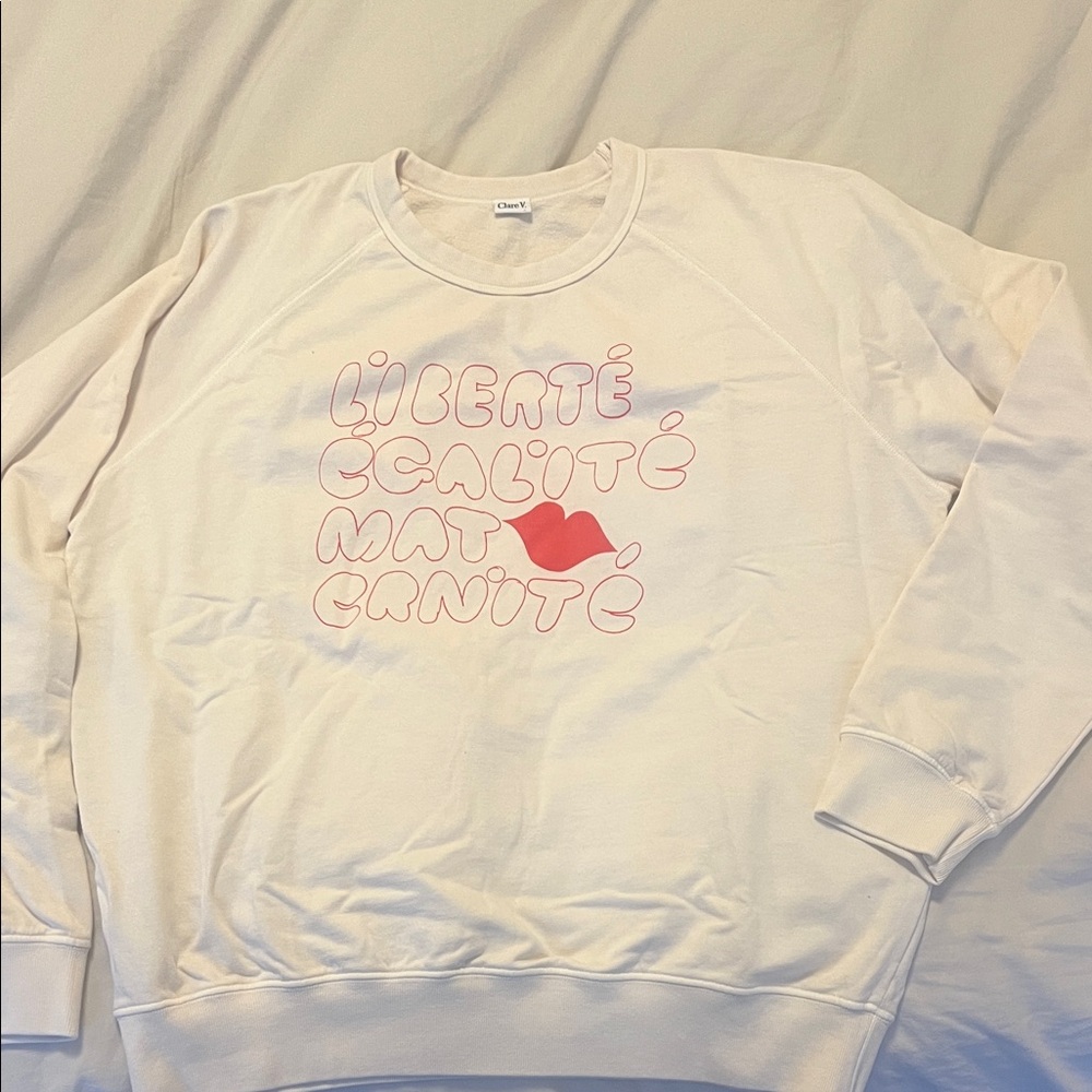 Clare V Cream Sweatshirt